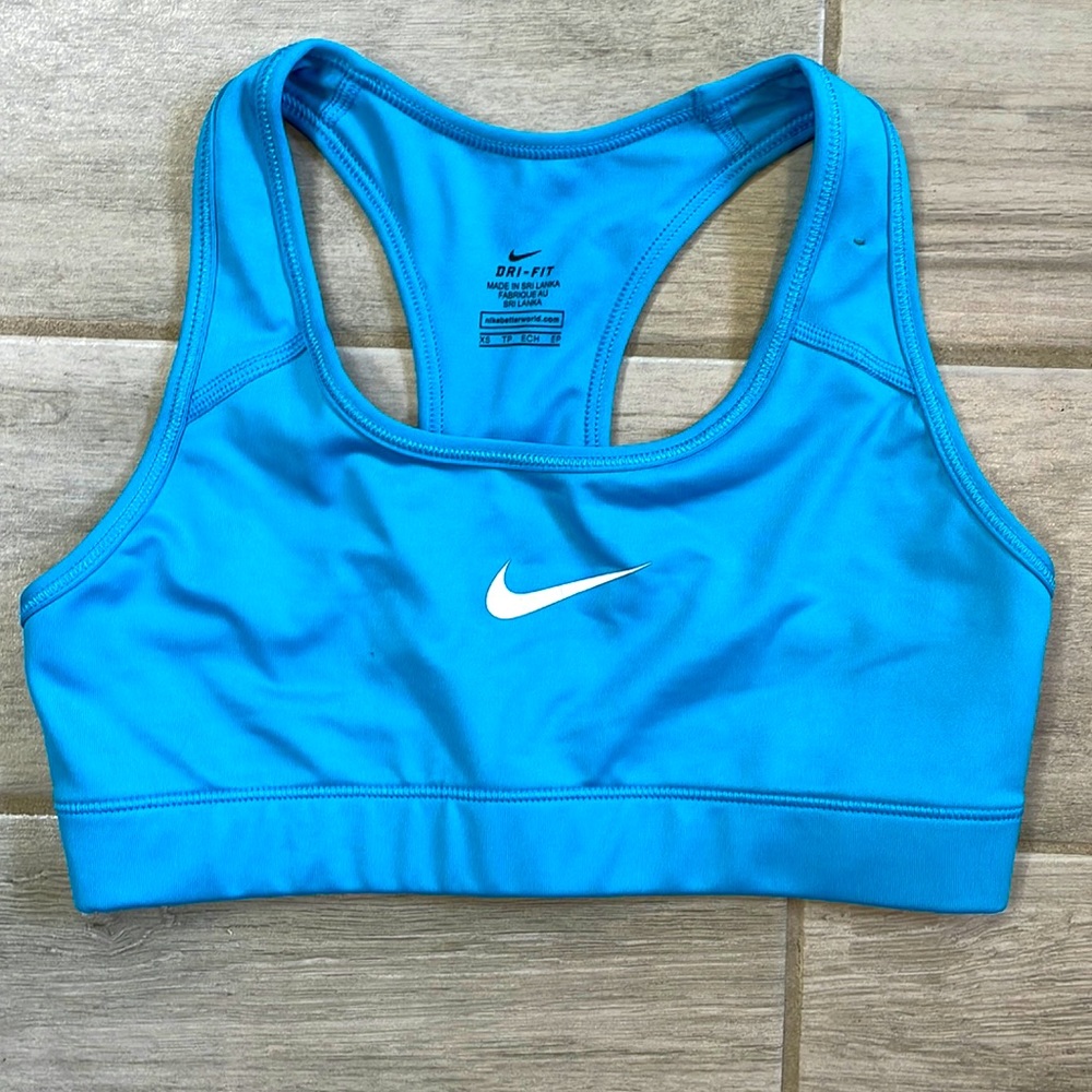 Nike xs Sri fit bright blue sports bra